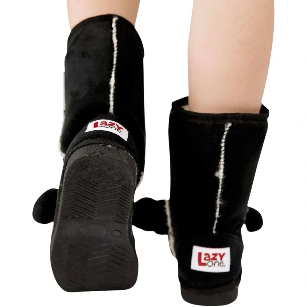 Lazy One Kid's Bear Slipper Boots - Toasty Toez - Fleece Lined - XXS (kids 4-5)